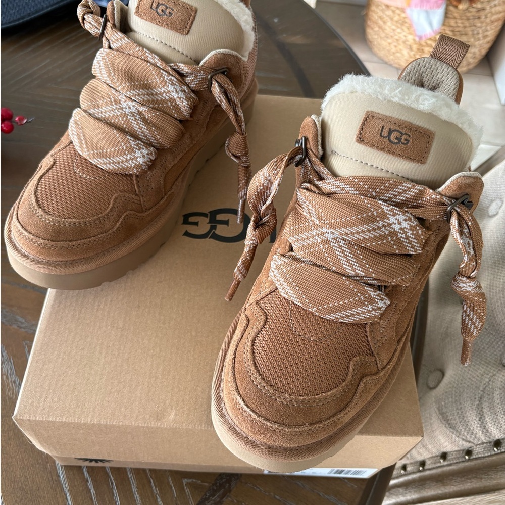 UGG Kids Tan Boots with Cozy Lining